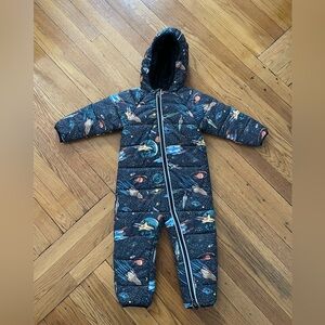 Hanna andersson Little Explorer Snowsuit black space 3T
